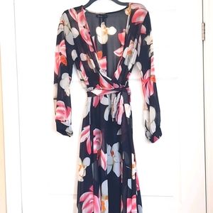 Black Floral Maxi Dress